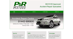 Desktop Screenshot of prmotors.co.uk