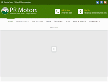 Tablet Screenshot of prmotors.biz